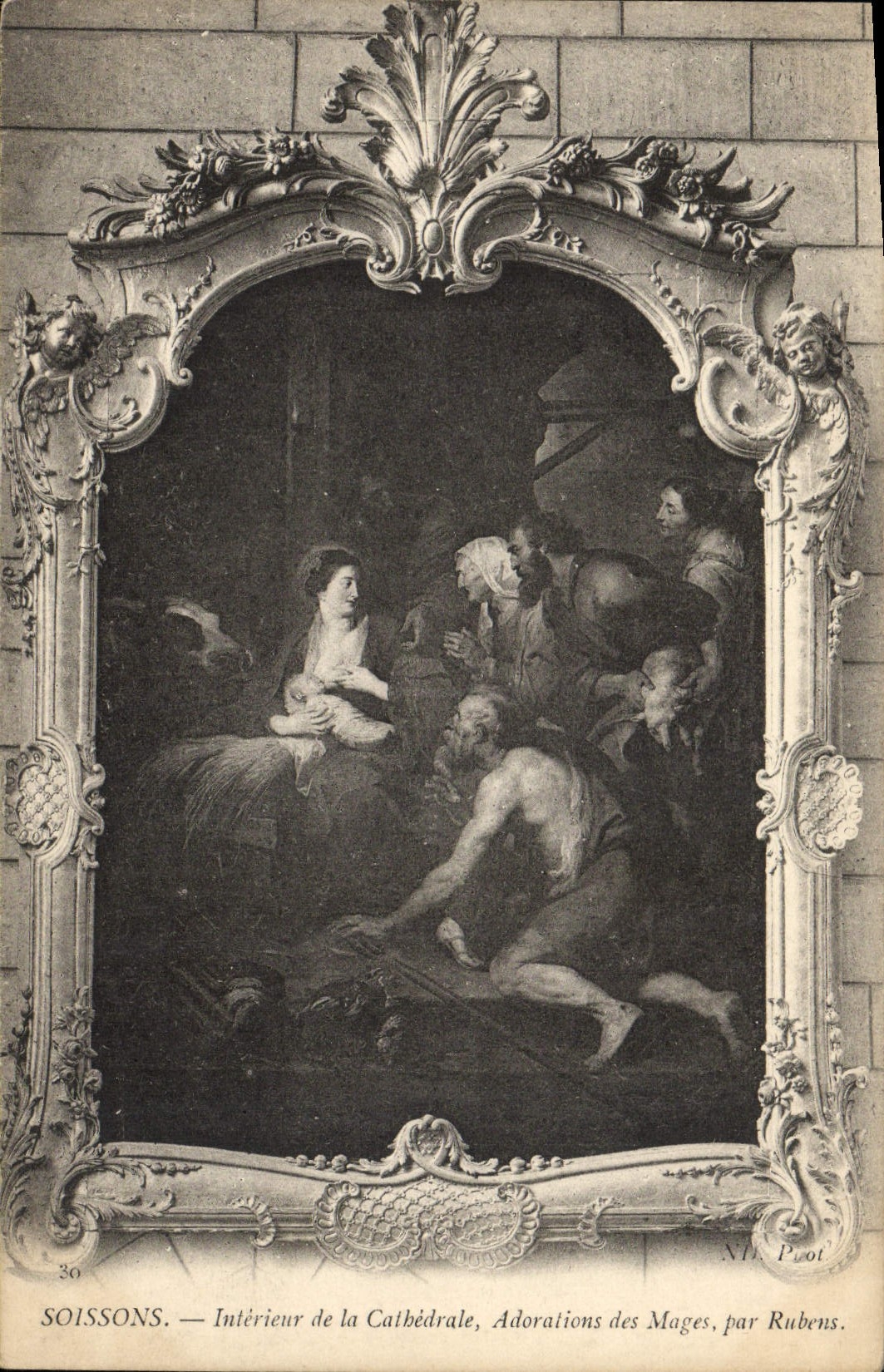 Soissons — Intérieur de la Cathédrale, Adoration des Mages, par Rubens — N.P. Piot, n°20