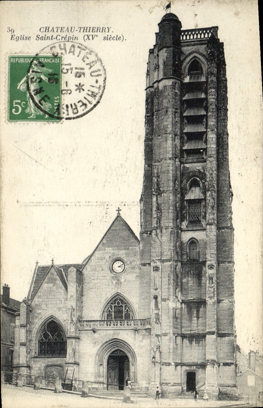 CPA Château Thierry Eglise Saint Crepin