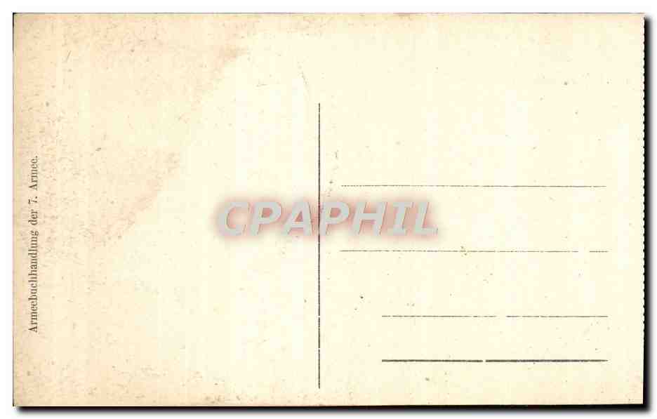 CPA Laon Garnison Lazarett Militaria — Rückseite