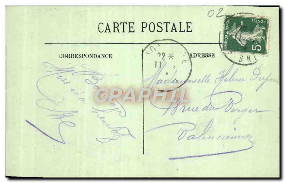 Laon - Pigeonnier du XIIIe siècle de l'Ancien Évêché — LL — Verso