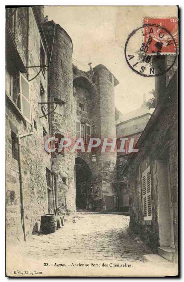 CPA Laon Ancienne Porte des Chenizelles 