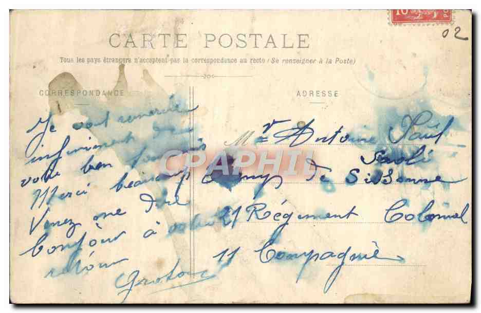 CPA Laon Ancienne Porte des Chenizelles  — Back