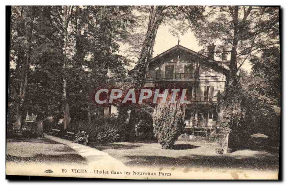 CPA Vichy Chalet dans les Nouveaux Parcs
