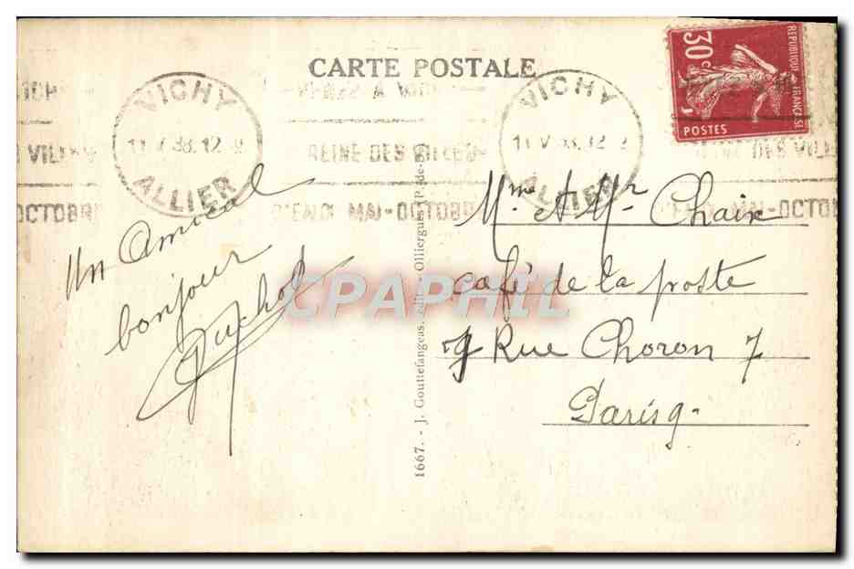Vichy — Le Stade — G.d'O — Rückseite
