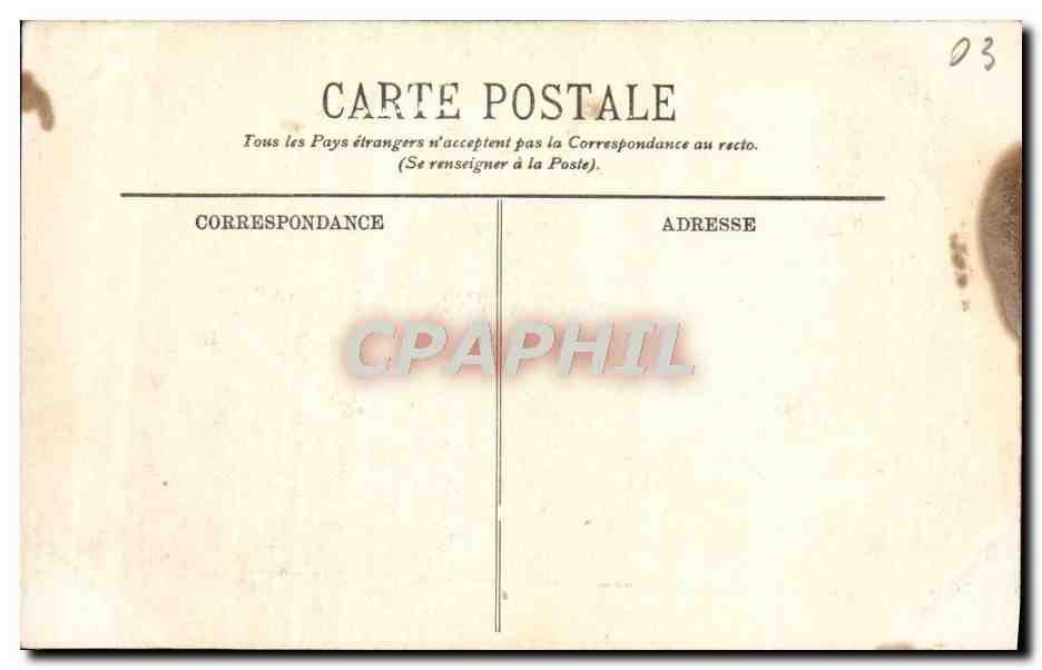 CPA Vichy Le Parc — Verso