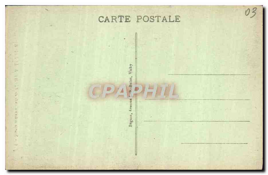 CPA Source intermittente de Vichy Bellerive  — Verso