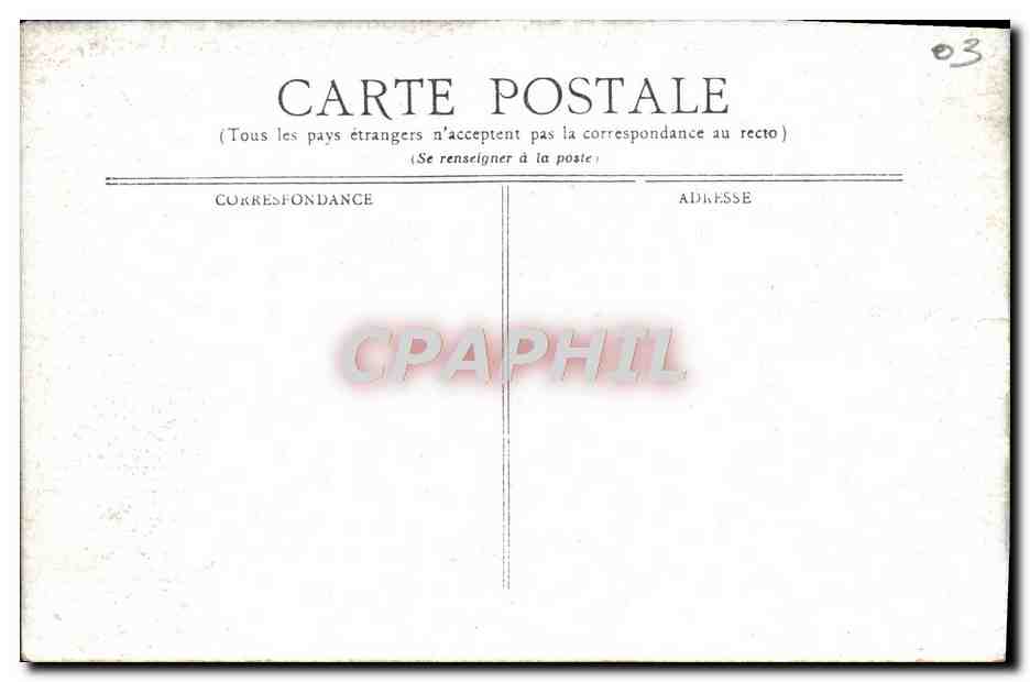 CPA Vichy Perspective de l'Etablissement Thermal — Verso