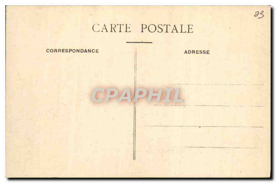 CPA Vichy Terrasse et Theatre du Casino — Verso