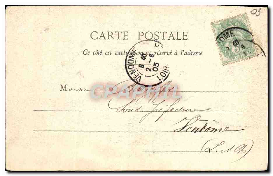 CPA Vichy Hall du Casino — Verso