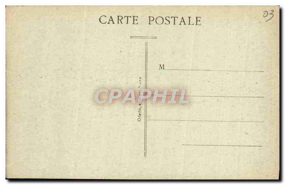 CPA Vichy Le Parc des Celestins vue sur les bains LArdy — Verso