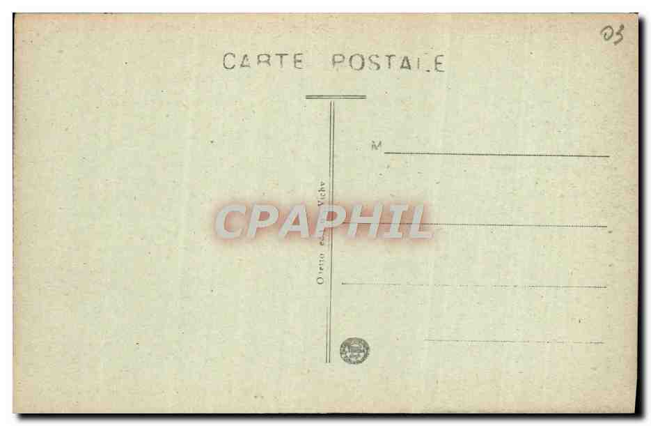 CPA Vichy La Route des Malavaux  — Verso