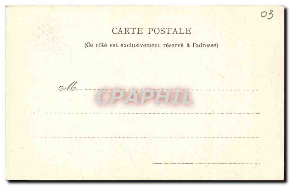 CPA Vichy Etablissement thermal — Verso