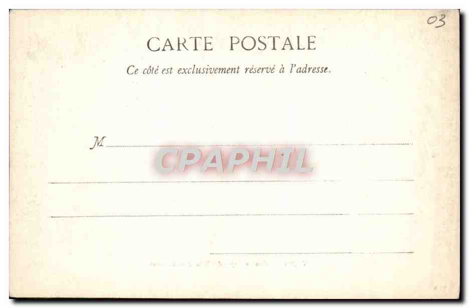 CPA Vichy Salon de Repos des Nouvelles Galeries  — Verso