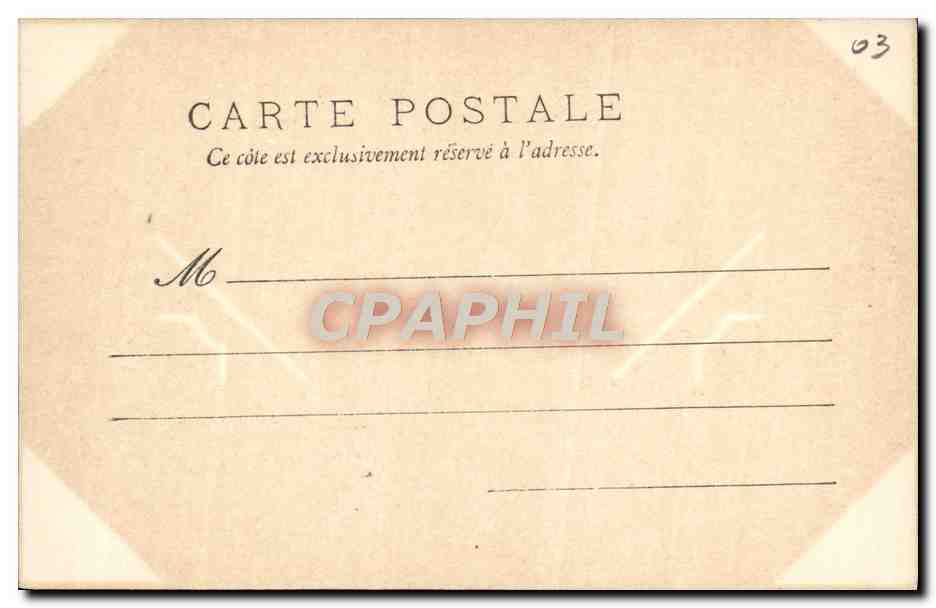 CPA Vichy Hotel du Palais rue de Nimes  — Rückseite