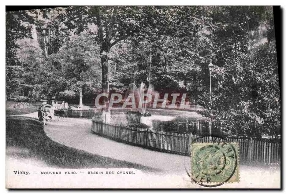 CPA Vichy Nouveau Parc Bassin des Cygnes