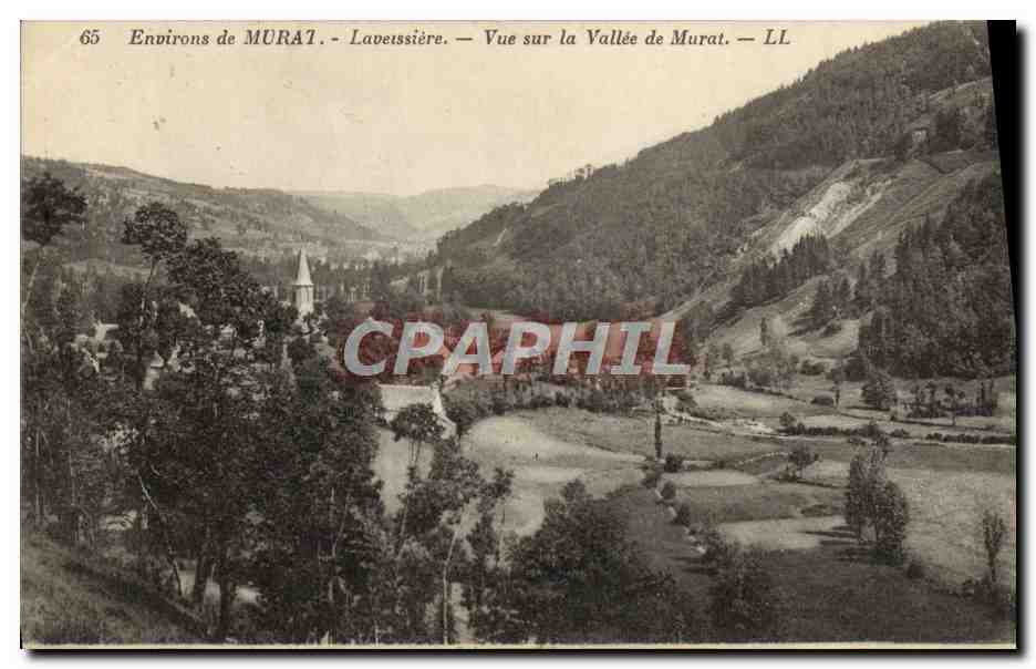 Environs de MURAT - Lavetssière - Vue sur la Vallée de Murat — LL