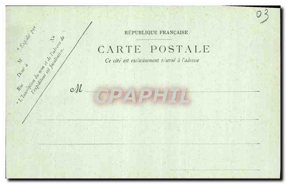 CPA Vichy Promenade le long de l'Allier  — Verso