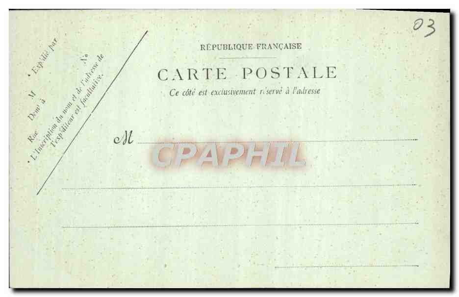 CPA Vichy Le Jardin du Mouvel Hotel  — Rückseite