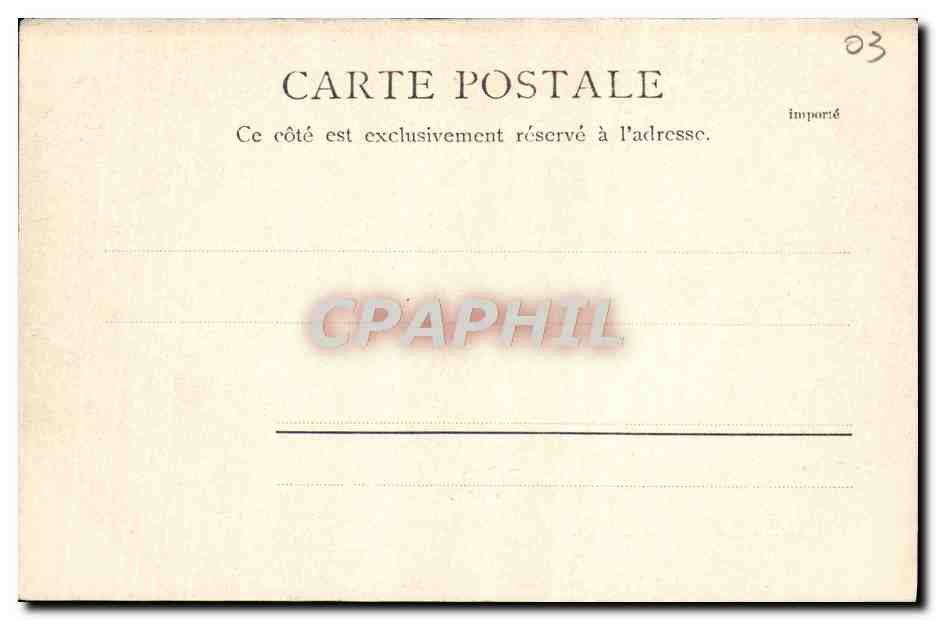 CPA Le Casino Vichy  — Verso
