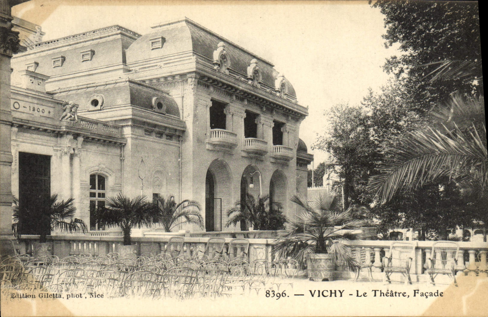 Vichy - Le Théâtre, Façade — Édition Giletta, phot. Nice, n° 8396