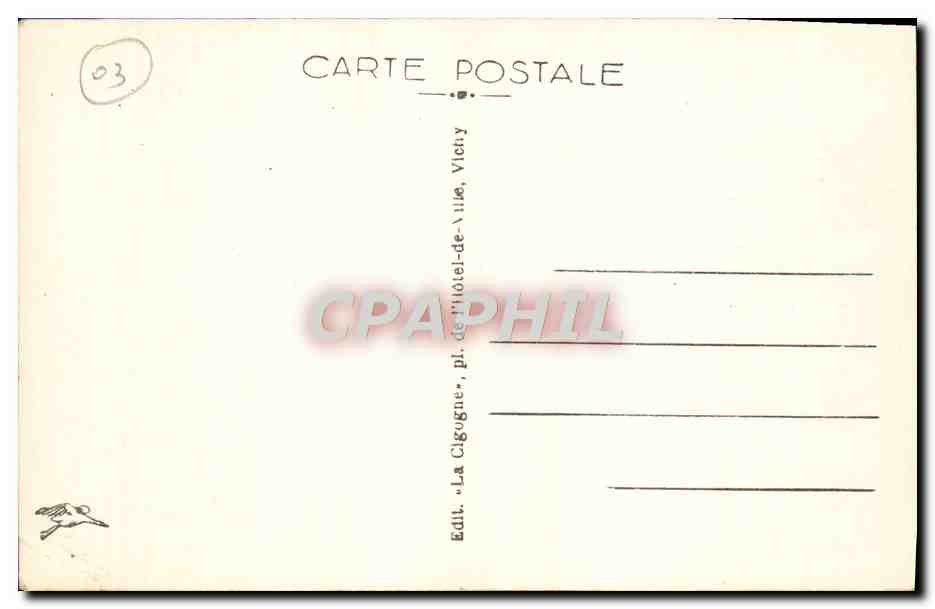 CPA Vichy La Porte Monumentale  — Verso