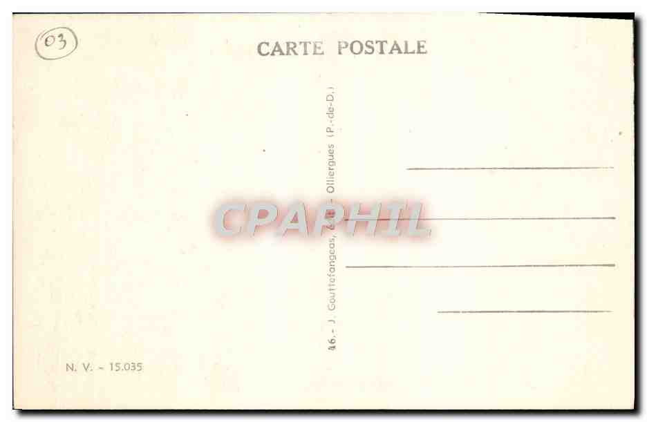 CPA Vichy Le Petit Casino — Back