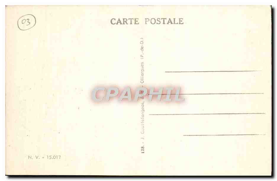 Vichy — Entrée du nouvel Établissement Thermal, 2° classe — Gd'O — Rückseite