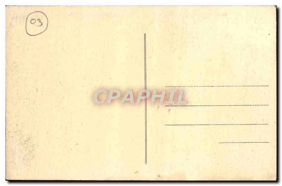 CPA Vichy Le Parc et le Casino — Verso