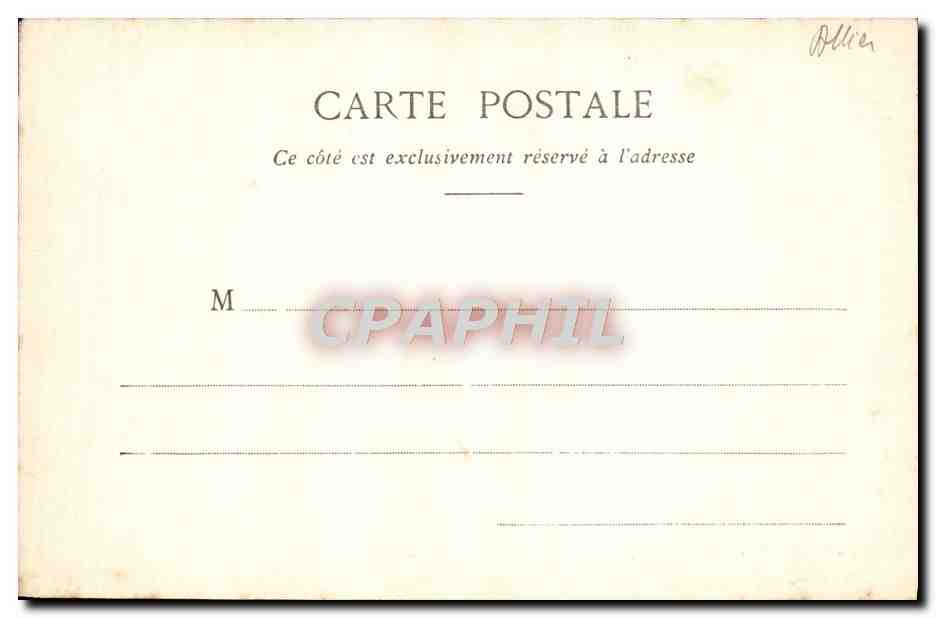 CPA Vichy Hall du Casino — Verso