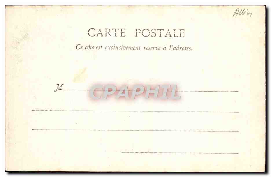 CPA Vichy Hall du Casino — Verso