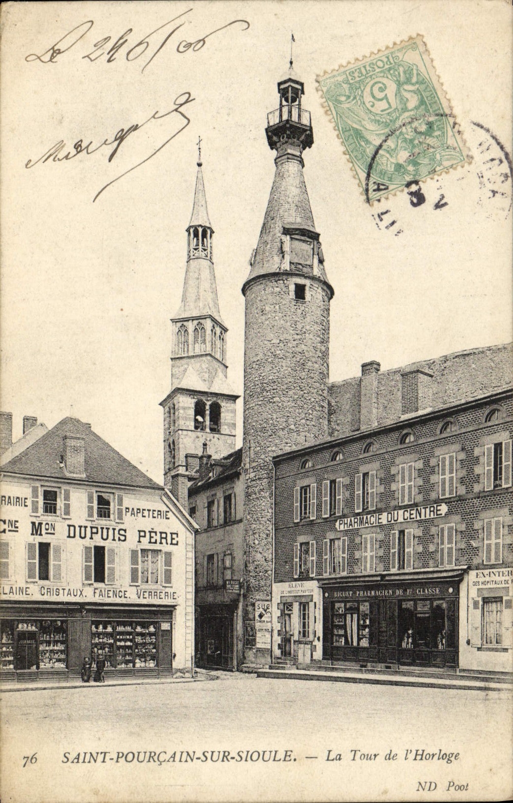 Saint-Pourçain-sur-Sioule — La Tour de l'Horloge — ND Poot
