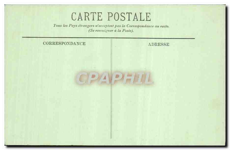 CPA Busset L'Entree du Chateau — Rückseite