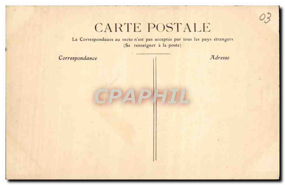 CPA Moulins Tombeau du duc de Montmorency La charite — Verso