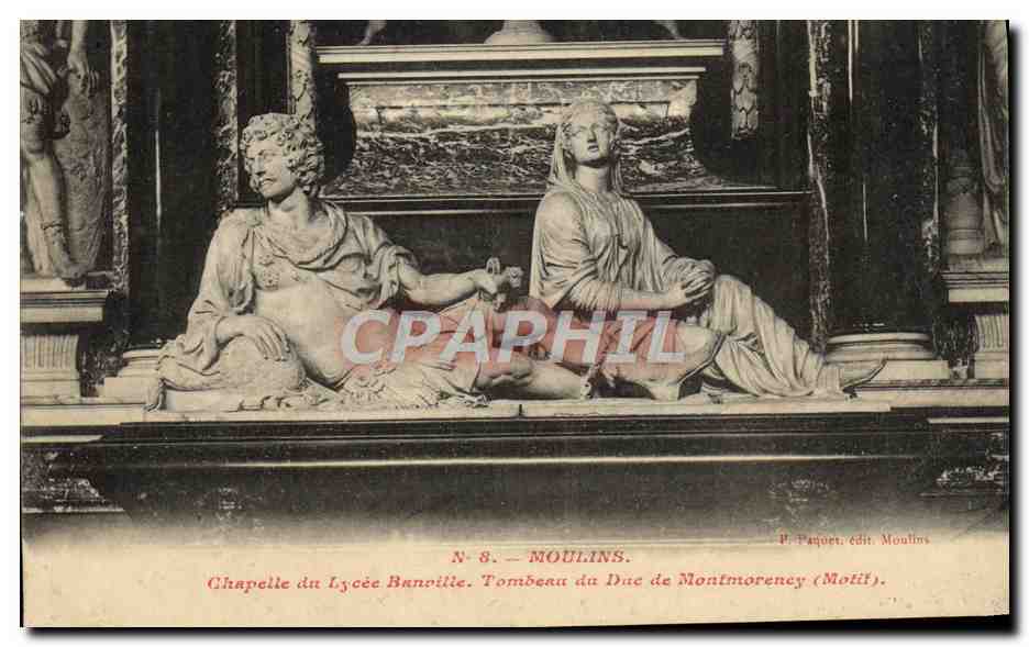 CPA Moulins Chapelle du Lycee Banville Tombeau du duc de Montmorency