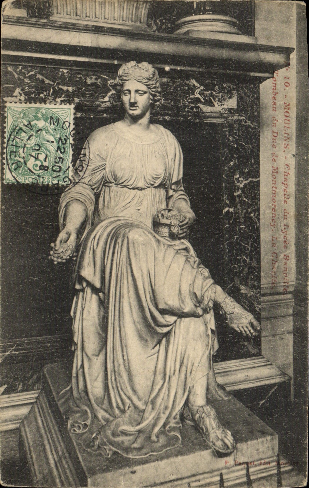 CPA Moulins chapelle du lycee Banville Tombeau du duc de Montmorency