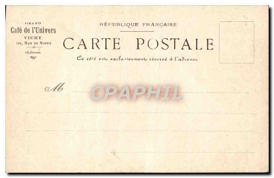 CPA Cathedrale de Moulins faite a la lime et au couteau — Verso