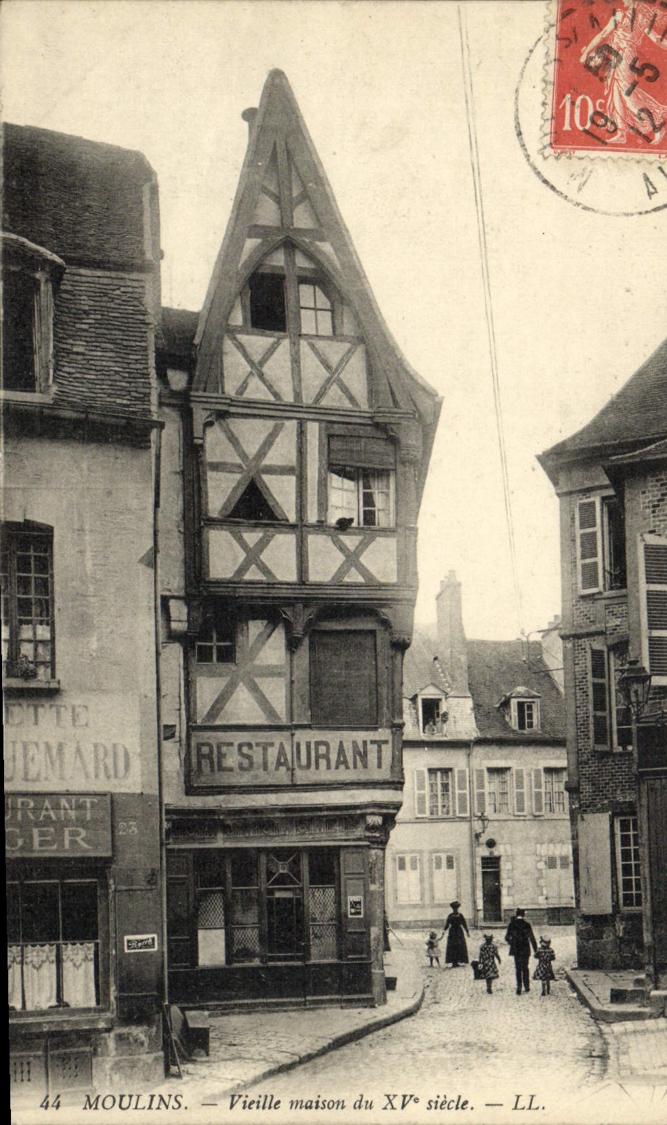 CPA Moulins Vieilles Maisons Buvette Jacquemard Restaurant Liger 