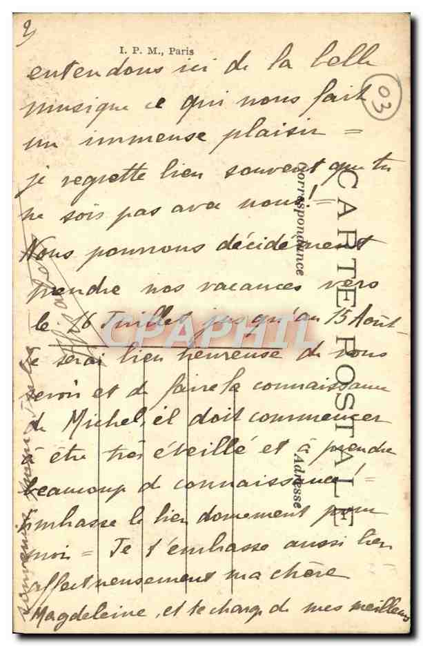 Vichy — Pavillon Sévigné — éditeur non identifié — Rückseite