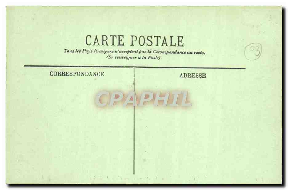 CPA Vichy L'eglise saint louis coin d'abside — Verso