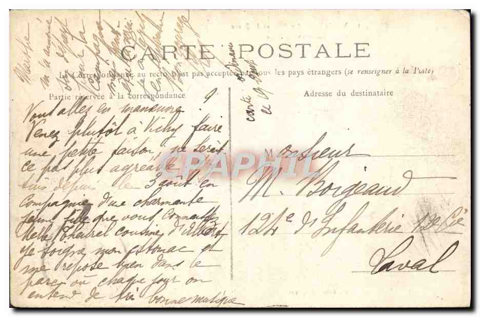Vichy — Le Lac et la Serre au nouveau Parc — Edition Maniezzzi — Verso