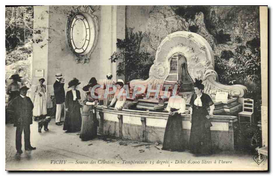 CPA Vichy Source Des Celestins