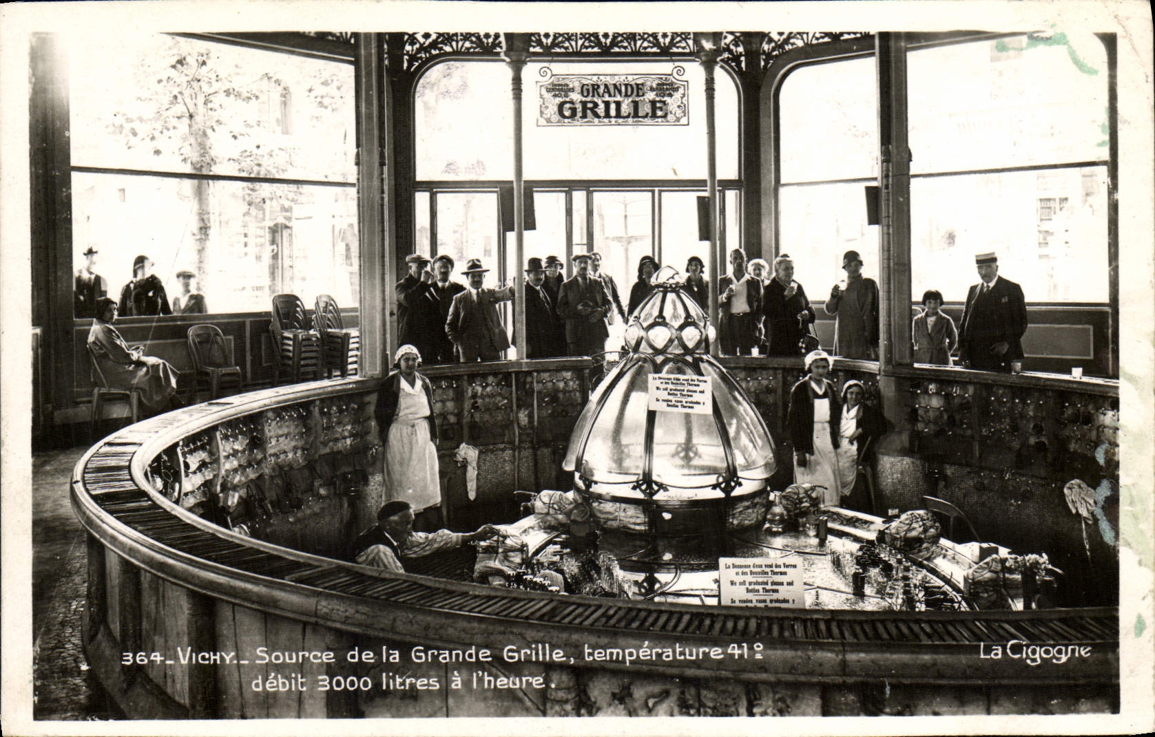 Vichy — Source de la Grande Grille — La Cigogne
