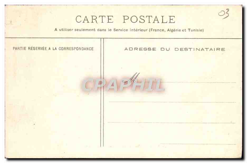 CPA Vichy Bassin Des Cygnes — Rückseite