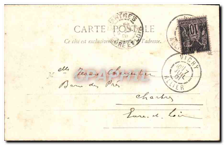 CPA Vichy Le Casino — Rückseite