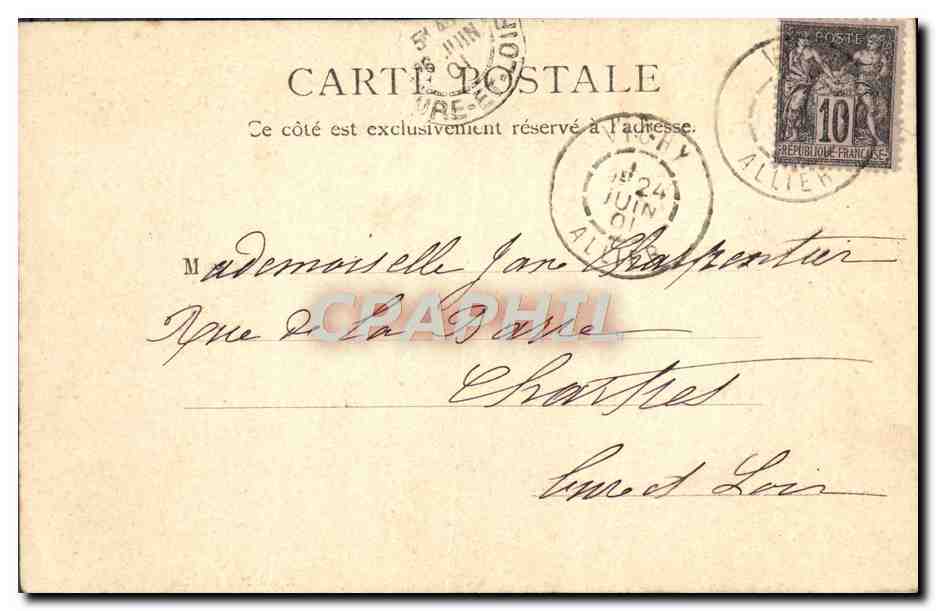 CPA Casino Salle Des Fetes Vichy — Rückseite