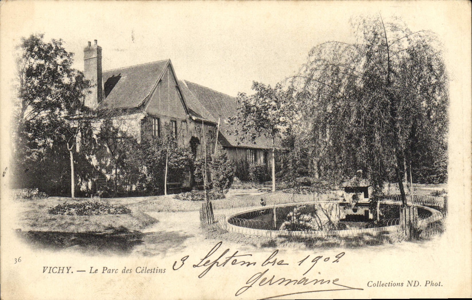 Vichy — Le Parc des Célestins — Collections ND. Phot. n°36