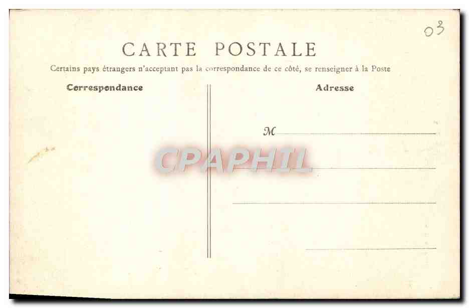 CPA Vichy Les Promenades — Verso