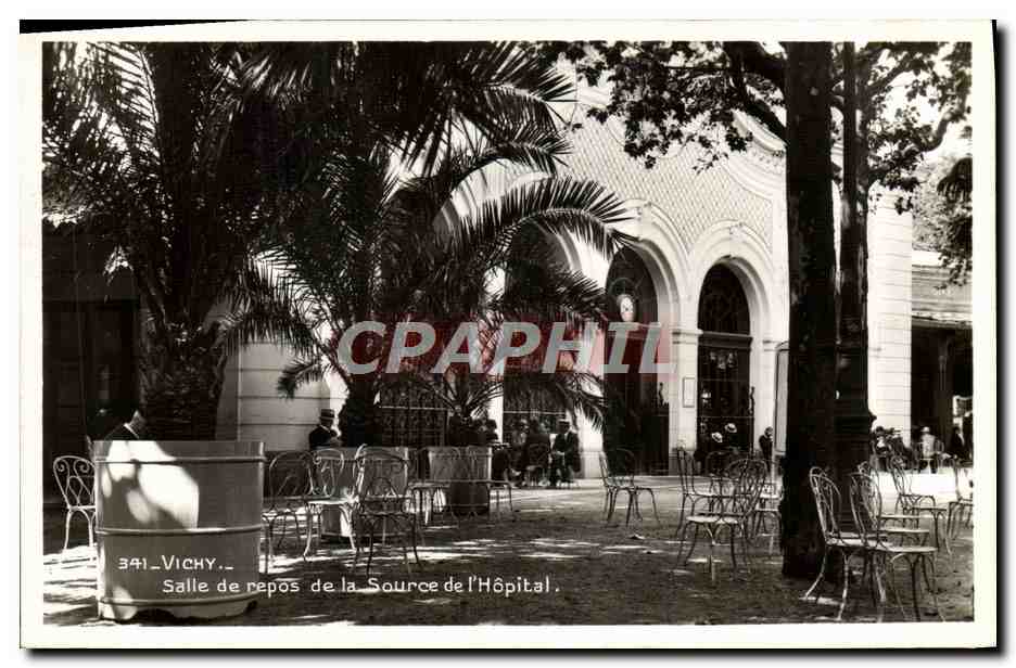 CPA Vichy Salle de repos de la source de l'hopital