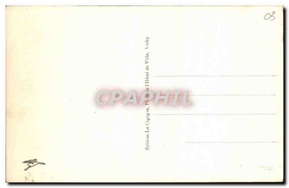 CPA Vichy Le Pont Arlstide Briand — Rückseite