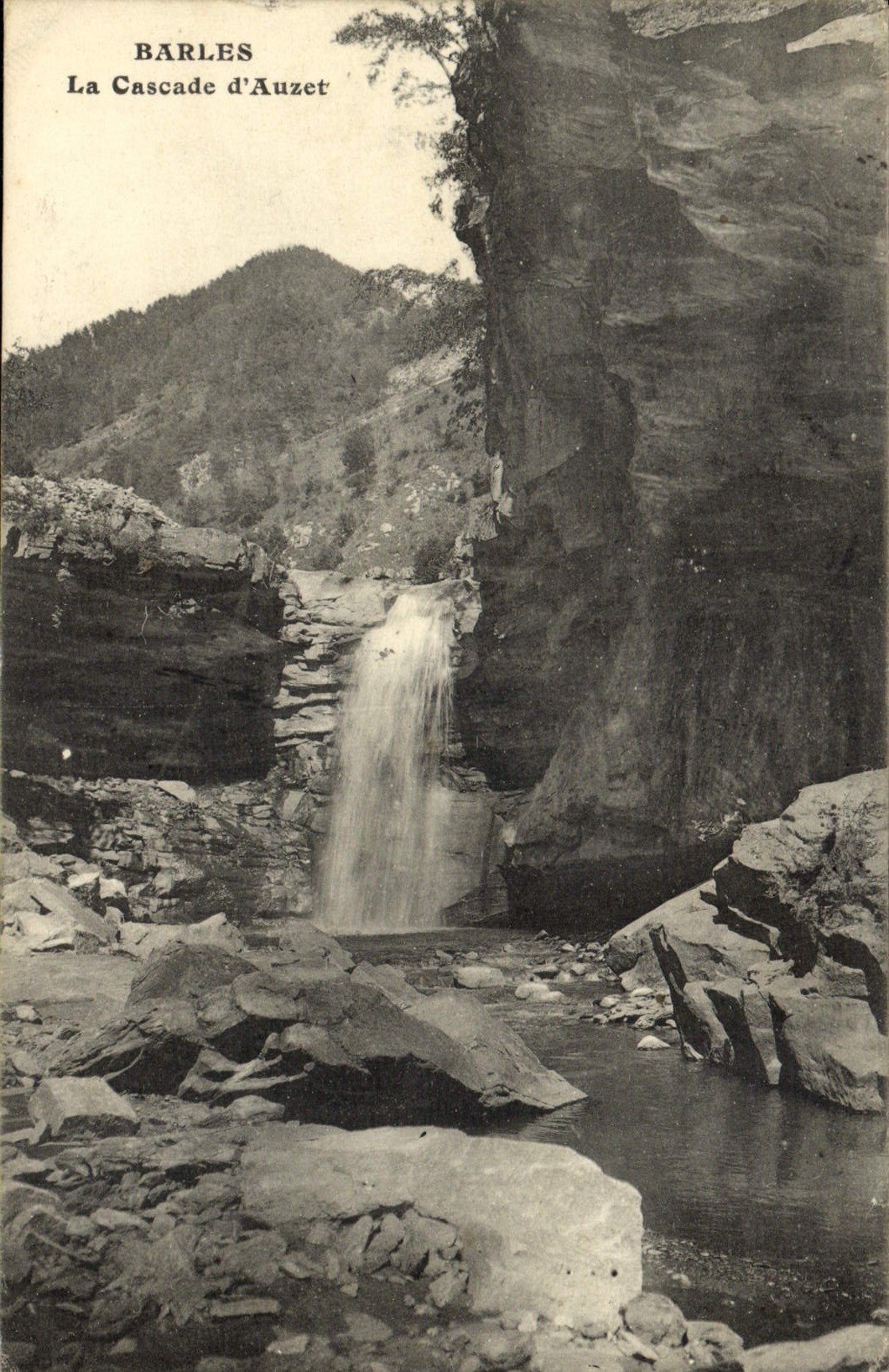 Barles — Die Auzet-Wasserfälle — Ansichtskarte